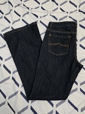 Michael Kors Dark Wash Boot Cut  Jeans - Dark Blue